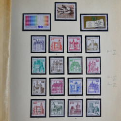 Collection timbres d'Allemagne Fédérale 1958-2002 neufs** en 3 albums.