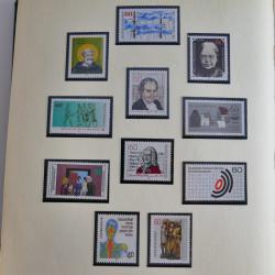 Collection timbres d'Allemagne Fédérale 1958-2002 neufs** en 3 albums.