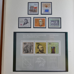Collection timbres d'Allemagne Fédérale 1958-2002 neufs** en 3 albums.