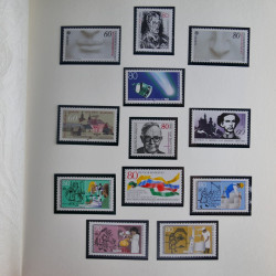 Collection timbres d'Allemagne Fédérale 1958-2002 neufs** en 3 albums.