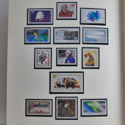 Collection timbres d'Allemagne Fédérale 1958-2002 neufs** en 3 albums.