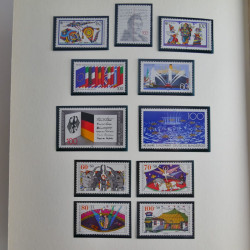 Collection timbres d'Allemagne Fédérale 1958-2002 neufs** en 3 albums.