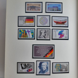 Collection timbres d'Allemagne Fédérale 1958-2002 neufs** en 3 albums.
