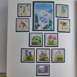 Collection timbres d'Allemagne Fédérale 1958-2002 neufs** en 3 albums.
