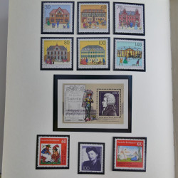 Collection timbres d'Allemagne Fédérale 1958-2002 neufs** en 3 albums.