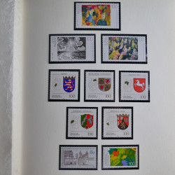 Collection timbres d'Allemagne Fédérale 1958-2002 neufs** en 3 albums.