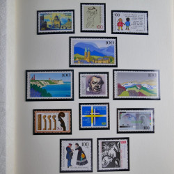Collection timbres d'Allemagne Fédérale 1958-2002 neufs** en 3 albums.