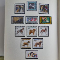 Collection timbres d'Allemagne Fédérale 1958-2002 neufs** en 3 albums.