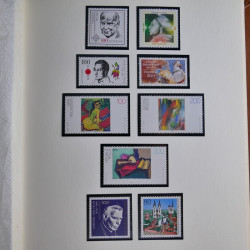Collection timbres d'Allemagne Fédérale 1958-2002 neufs** en 3 albums.