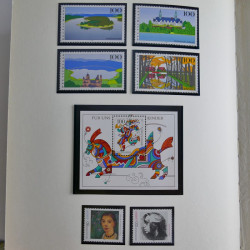 Collection timbres d'Allemagne Fédérale 1958-2002 neufs** en 3 albums.
