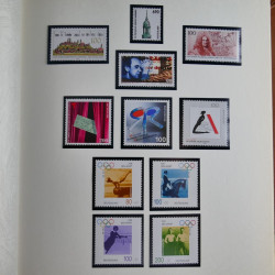 Collection timbres d'Allemagne Fédérale 1958-2002 neufs** en 3 albums.
