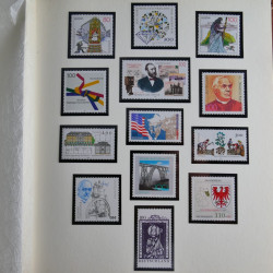 Collection timbres d'Allemagne Fédérale 1958-2002 neufs** en 3 albums.