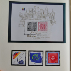 Collection timbres d'Allemagne et Berlin 1969-2004 neuf** en 2 albums.