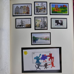 Collection timbres d'Allemagne et Berlin 1969-2004 neuf** en 2 albums.