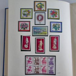 Collection timbres d'Allemagne et Berlin 1969-2004 neuf** en 2 albums.
