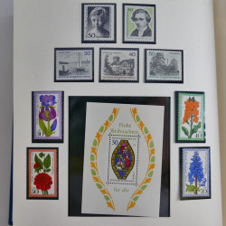 Collection timbres d'Allemagne et Berlin 1969-2004 neuf** en 2 albums.