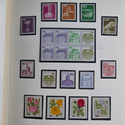 Collection timbres d'Allemagne et Berlin 1969-2004 neuf** en 2 albums.