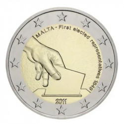 2 euros commémorative Malte 2011 - Élection.