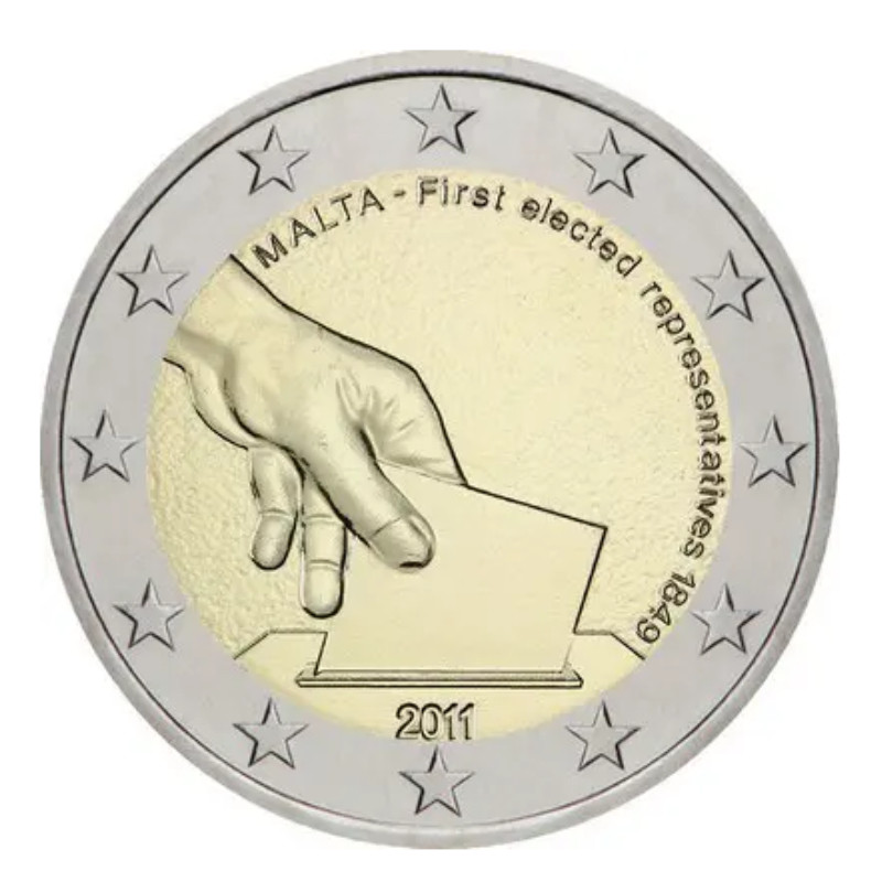 2 euros commémorative Malte 2011 UNC - Élection.