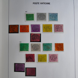 Collection timbres du Vatican 1852-2011 neufs** en 3 albums DAVO.