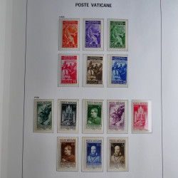 Collection timbres du Vatican 1852-2011 neufs** en 3 albums DAVO.