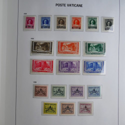 Collection timbres du Vatican 1852-2011 neufs** en 3 albums DAVO.