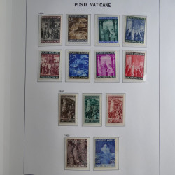 Collection timbres du Vatican 1852-2011 neufs** en 3 albums DAVO.