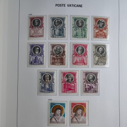 Collection timbres du Vatican 1852-2011 neufs** en 3 albums DAVO.