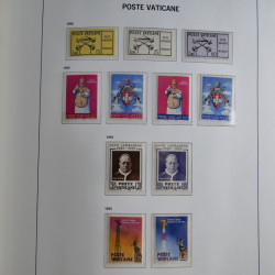 Collection timbres du Vatican 1852-2011 neufs** en 3 albums DAVO.
