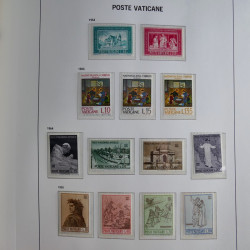 Collection timbres du Vatican 1852-2011 neufs** en 3 albums DAVO.