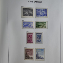 Collection timbres du Vatican 1852-2011 neufs** en 3 albums DAVO.