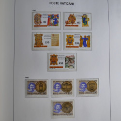 Collection timbres du Vatican 1852-2011 neufs** en 3 albums DAVO.