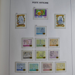 Collection timbres du Vatican 1852-2011 neufs** en 3 albums DAVO.