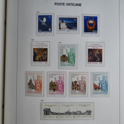 Collection timbres du Vatican 1852-2011 neufs** en 3 albums DAVO.