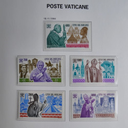 Collection timbres du Vatican 1852-2011 neufs** en 3 albums DAVO.