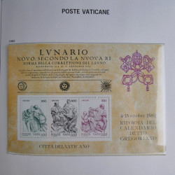 Collection timbres du Vatican 1852-2011 neufs** en 3 albums DAVO.