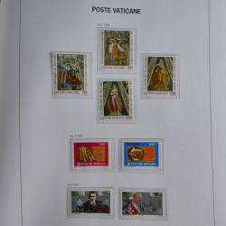 Collection timbres du Vatican 1852-2011 neufs** en 3 albums DAVO.