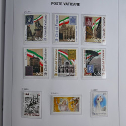 Collection timbres du Vatican 1852-2011 neufs** en 3 albums DAVO.