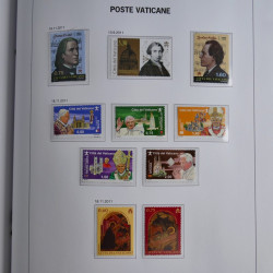 Collection timbres du Vatican 1852-2011 neufs** en 3 albums DAVO.