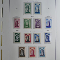 Collection timbres d'Europa CEPT 1956-1979 neufs** complet en un album.
