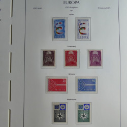 Collection timbres d'Europa CEPT 1956-1979 neufs** complet en un album.