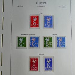 Collection timbres d'Europa CEPT 1956-1979 neufs** complet en un album.