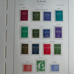 Collection timbres d'Europa CEPT 1956-1979 neufs** complet en un album.