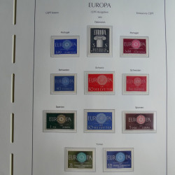 Collection timbres d'Europa CEPT 1956-1979 neufs** complet en un album.