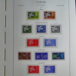 Collection timbres d'Europa CEPT 1956-1979 neufs** complet en un album.