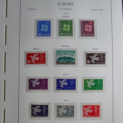Collection timbres d'Europa CEPT 1956-1979 neufs** complet en un album.