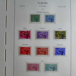 Collection timbres d'Europa CEPT 1956-1979 neufs** complet en un album.