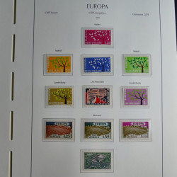 Collection timbres d'Europa CEPT 1956-1979 neufs** complet en un album.