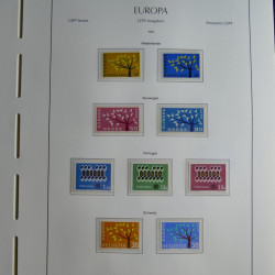 Collection timbres d'Europa CEPT 1956-1979 neufs** complet en un album.