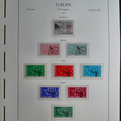 Collection timbres d'Europa CEPT 1956-1979 neufs** complet en un album.